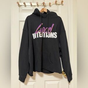 VLONE Black Good Intentions Hoodie